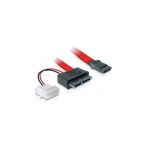 Adapterkabel SATA Slimline  SATA 7 Pin + 2 Pin Verwendung:  Anschließen von Slim-SATA-Laufwerken ans Mainboard