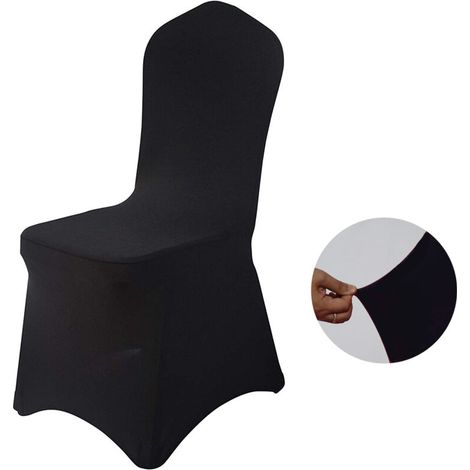 Housses de chaises élastiques et épaisses pour banquets, conférences, hôtels, célébrations, mariages et événements. (1/5)