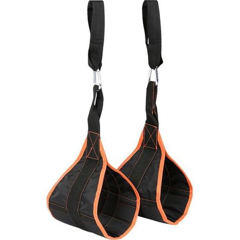 Sangles Pour Abdominaux - En Nylon - Pour Barre De Tirage Porte Ou Système Multigym - 2 Pièces (1/5)