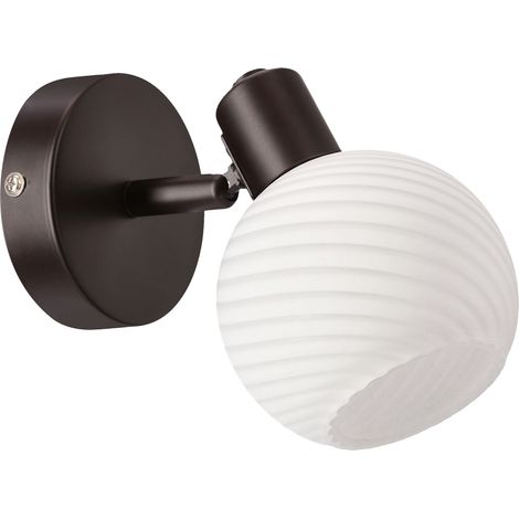 Applique moderne bronze verre blanc E14 40W Candellux (1/2)