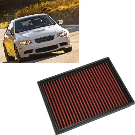 Hochleistungs-Motorluftfilter, waschbar und wiederverwendbar für BMW M3, X3 und 3er Reihe. (1/5)