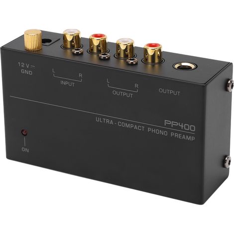 Préamplificateur phono pour tourne-disque, prise américaine 100-240 V CA (1/5)