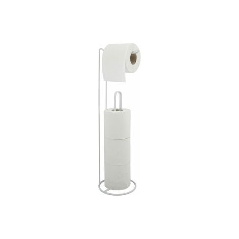 PORTAROLLO 4 ROLLOS BLANCO MATE AMY. DIMENSIONES: 15X15X54CM