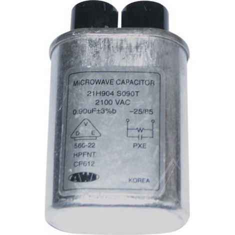 CONDENSATEUR 0.90UF   2100V POUR MICRO ONDES MOULINEX