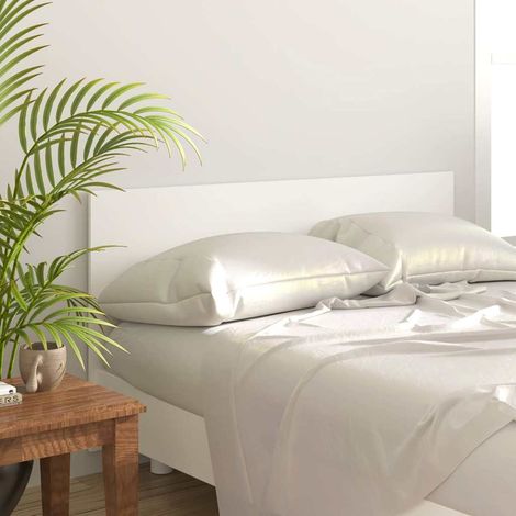 Tête de lit blanche 160 x 1,5 x 80 cm en bois d’ingénierie - PANGIVO (1/5)