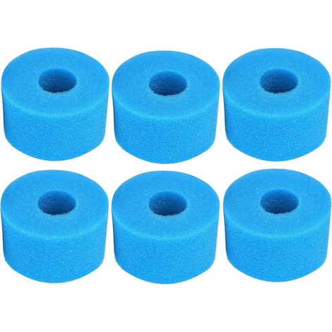 Lot de 3 Filtre Spa S1, Filtre en Mousse pour Spa, pour Filtre Mousse Spa Intex S1, Filtre en Mousse à Cartouche éponge Lavable pour Piscines, Jardin Extérieur (1/5)