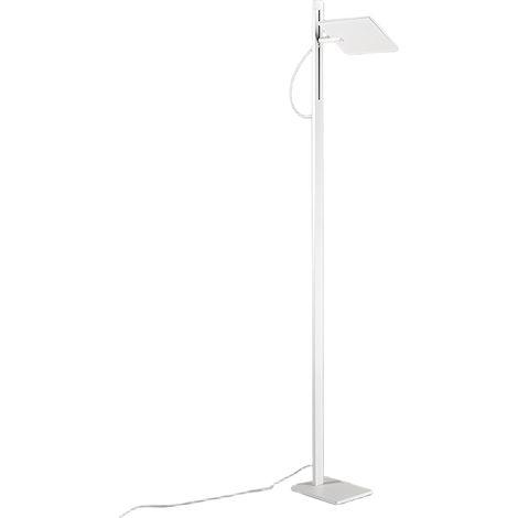 Lampadaire Led De Salon Blanc, 24W 2160Lm, Réglable En Hauteur Et Orientable À 340, Interrupteur On/Off, Cct Et Variateur À Pied (1/4)