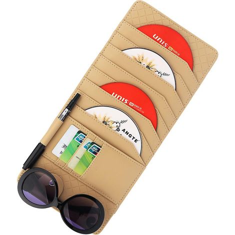 Support de boîte de rangement en cuir pour véhicule, organisateur de poche pour organisation