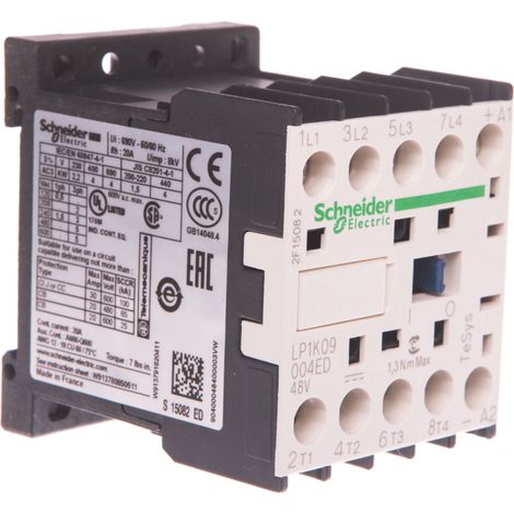 Contattore ausiliario 10A 4Z 0R 48V DC LP1K09004ED