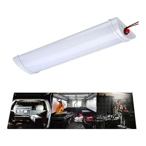 Éclairage intérieur de voiture 12 V, bande lumineuse LED, caravane de bus avec interrupteur, lampe de travail, camion, van, camping-car, bateau, dôme (12 V) (1/4)