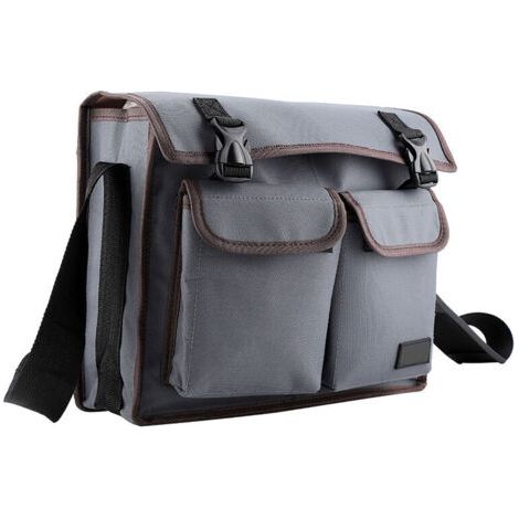 RHG Support de sac à bandoulière en tissu Oxford épais, organisateur pour électricien réparateur (gris) (1/4)
