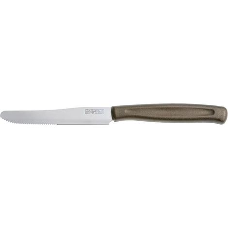 Coltelli marroni metà seghettati Kaimano Dinamik set 6 pz