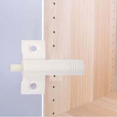 Lot de 20 butées de porte de placard de cuisine avec amortisseurs de fermeture douce et silencieuse, gris/blanc (1/5)