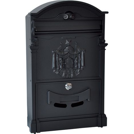 Cassetta Postale Kasart Residence Nero in Alluminio