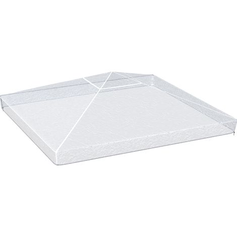Telo di ricambio per gazebo 3x3 m impermeabile in plastica trasparente (1/5)