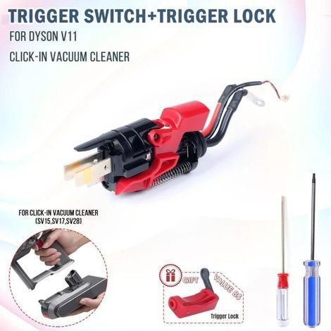 Ersatz-Auslöseschalter für Dyson V15, V11, SV15, Clip-on-Akku (1/3)