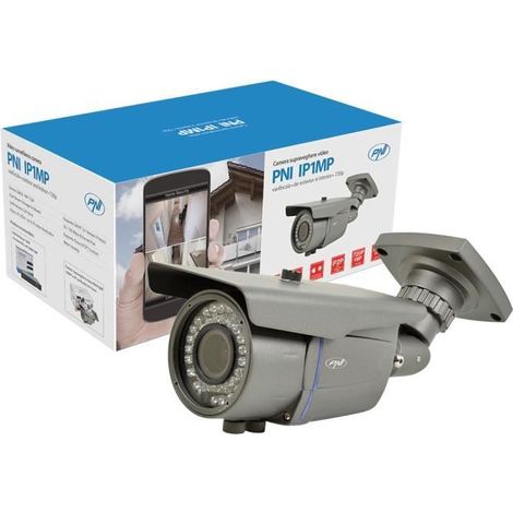 PNI CCTV Bullet Caméra, Caméra IP Extérieure Pni Ip1Mp Objectif Varifocal 720P 1 MP Onvif P2P Sécurité à Domicile, IP1MP 720P (1/4)