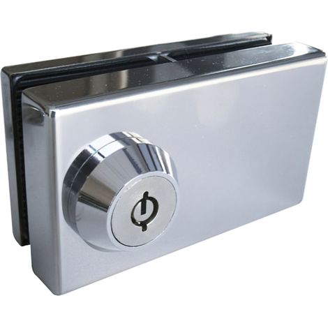 Cerradura CBM para cristal 1/2 a latonado URA 01-T (1/2)