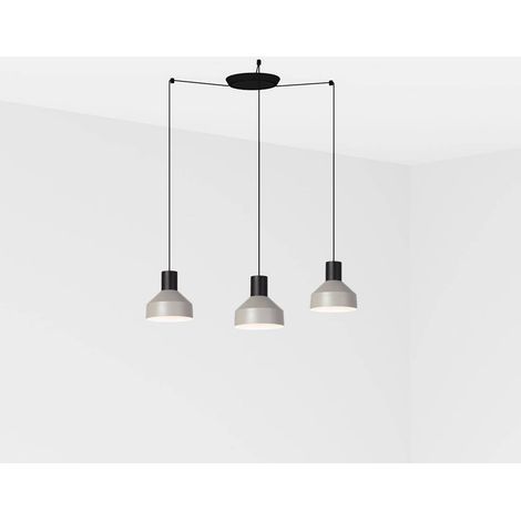 KOMBO Lámpara colgante gris Ø200 3L 68593-3L (1/2)