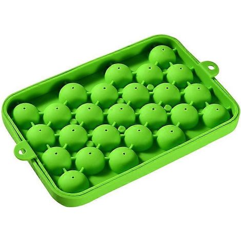 Moule rond 3D en silicone, 25 alvéoles, antiadhésif, idéal pour la cuisson de gâteaux aux fruits, chocolats, crèmes glacées, puddings, avec motifs en forme de cœur. Convient également à la fabrication (1/4)