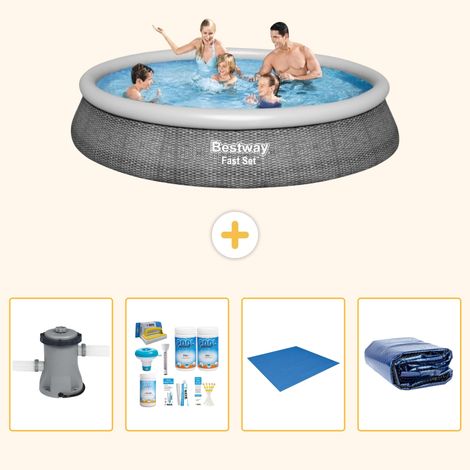 Bestway Bestway Fast Set Ronde - 396x84 cm - 5-pièces S289 (1/5)