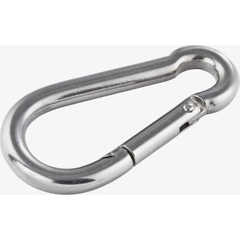 Mosquetón de acero inoxidable de 8,1 cm