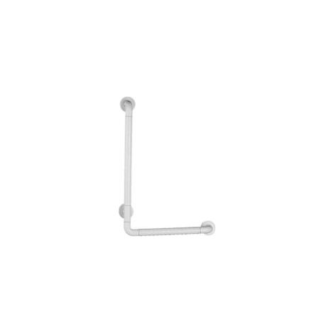 Reposabrazos en forma de L para baño, barras de apoyo para ducha y baño, rieles de acero inoxidable para personas mayores sin barrera de seguridad - 40 x 60 cm - Crezuo (1/4)