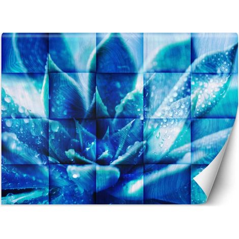 Carta Da Parati, Fiore blu - 100x70 (1/5)