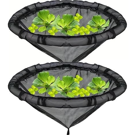 Barrière Flottante - Lot de 2 - Maille Robuste - Protection Plantes Aquatiques - Étang et Jardin - Diamètre 45 cm (1/5)