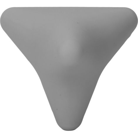 Balle de massage en silicone grise pour soulager la douleur, détendre les muscles et les fascias des mains. (1/5)