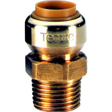 manchon instantané - tube cuivre - femelle 16 mm / mâle à visser 12 x 17 mm - comap tectite