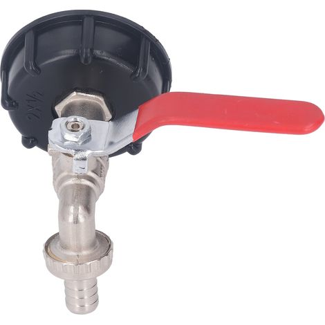 IBC-Container-Adapter, 1/2 Zoll, auslaufsicheres Messingventil mit Grobgewinde für 275–330-Gallonen-Wassertanks, Gartenschlauchanschluss (1/5)