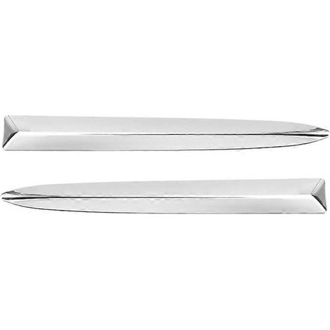 1 paire de baguettes de finition supérieures de pare-chocs avant pour Fiat 500 08-15 735455041
