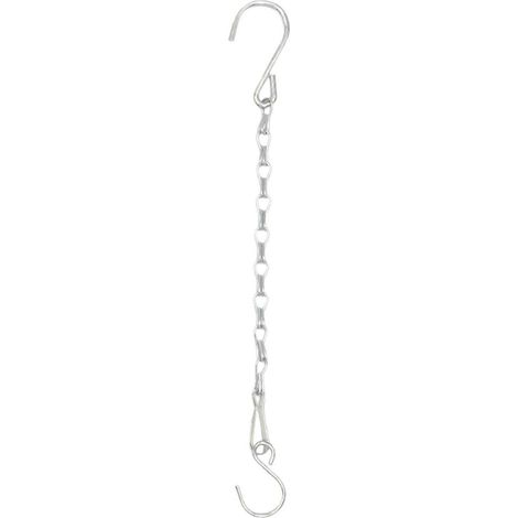 Chaîne compatible avec mangeoire à oiseaux suspendue avec crochet, chaîne métallique de 28 cm, panier suspendu pour plantes, carillon éolien, couronne, lampe suspendue (1/5)