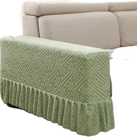 Copribracciolo per divano, reversibile, lavabile in lavatrice, 1 pezzo, verde (1/2)