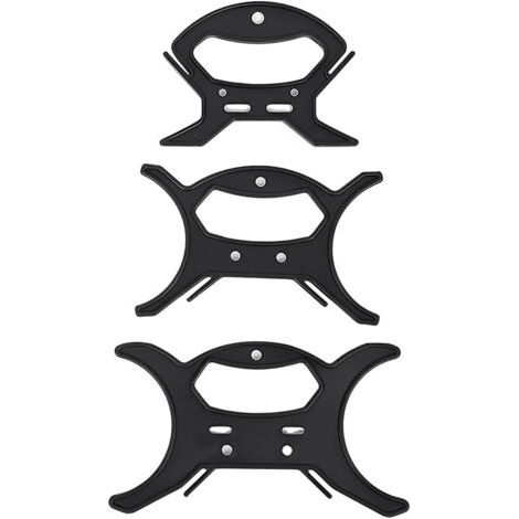 BUNTHAUS 3 Pièces Enrouleurs de Câbles en Plastique, Multifonctionnels,Organiseurs de Cordes pour Guirlandes lumineuses, Rallonges, Couronnes, Perles, etc. (Grand + Moyen +Petit)