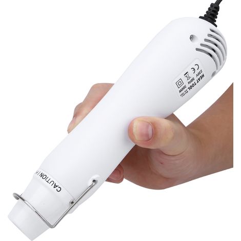 Pistolet à air chaud électrique pour céramique, à utiliser soi-même, avec support et prise britannique 230 V (blanc). (1/5)