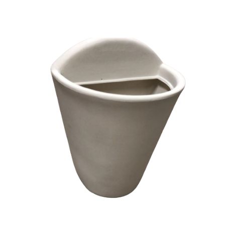 VASO A PARETE GAETA 23X16XH30CM BIANCO PERLA