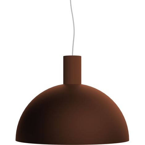 LUMICOM ZENIT Sospensione, 1xE27, max 42W, metallo, marrone corten, D.40cm (1/3)