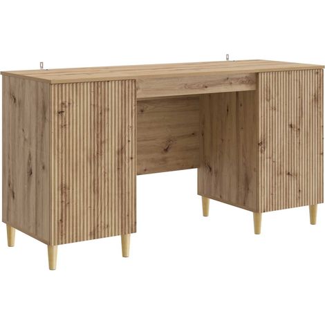 Scrivania con lo scaffale Rovere Artigianale 142,5 x 50 x 75 cm vidaXL
