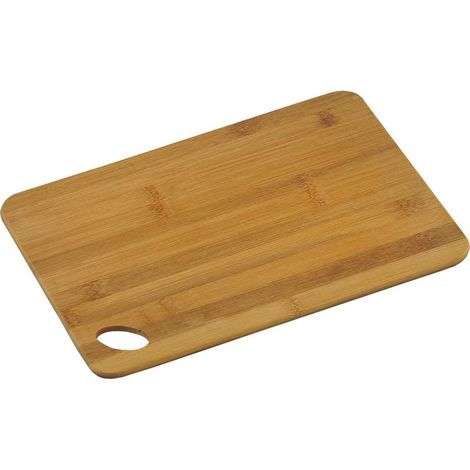 Planche à découper en bambou naturel, 34 x 22 x 1,2 cm