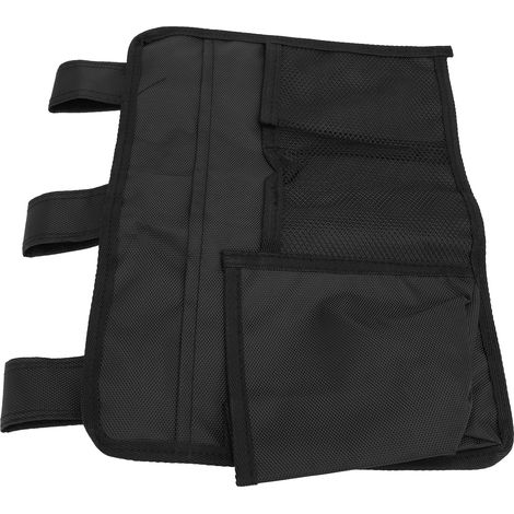 Sac de rangement suspendu à plusieurs poches pour chevet, accoudoir de fauteuil roulant, lit bébé, lit d'hôpital, poussette, chaise de bureau (1/5)