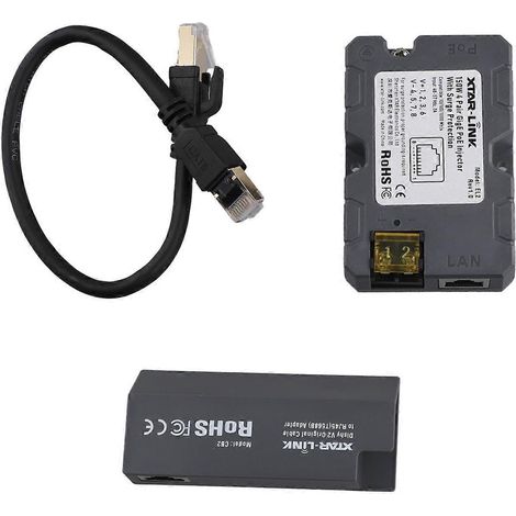 Adaptateur d'antenne CB2 pour câble Starlink V2 DISHY, adaptateur RJ45 pour câble de conversion Starlink 12 V/24 V et connexion (1/5)