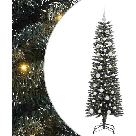 Sapin de Noël  Arbre de Noël artificiel Vert 150 cm PVC, plastique et acier (1/5)