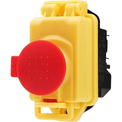 Machine Safety Switch KJD17B 5 Pin 250V 16A Machine Electromagnetic Switch Push Button Switch IP55 Waterproof Switch Flush-Mounted Switch (1/5)