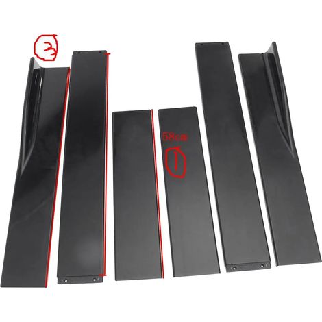 Extensions de bas de caisse, ajustement universel, construction en polypropylène durable, 2.2m (1/5)