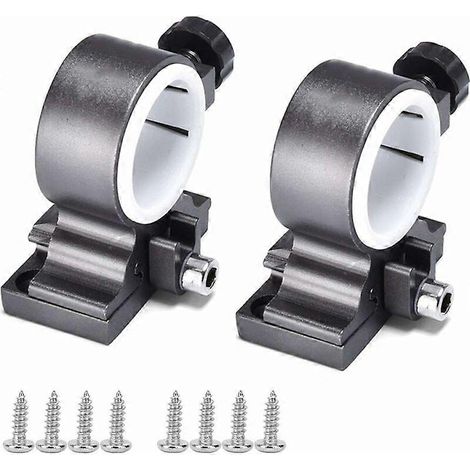 Schirmhalter, Angelschirmständer, 2-teiliges Bootsrutenhalter-Zubehör aus Aluminium, verstellbarer Schirmhalter, Angelkoffer, Schirmhalter (1/4)