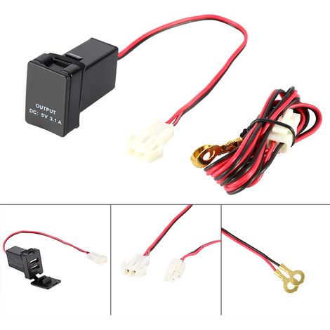 Dual-USB-Ladegerät (12–24 V auf 5 V, 3,1 A) für Toyota ZY-Fahrzeuge, Zwei-Port-Adapterstecker (1/5)