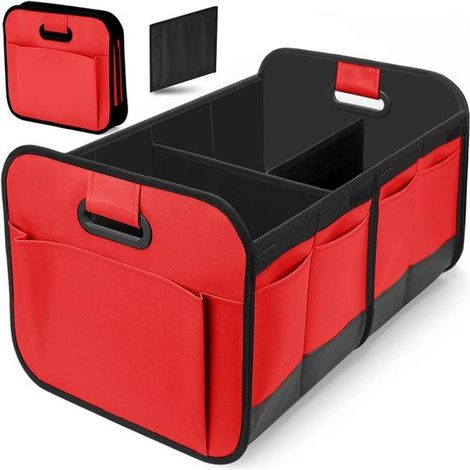 Caja de almacenamiento,Organizador para maletero,Tela Oxford,Gran capacidad y plegable,Ideal para guardar herramientas,60 x 37 x 31 cm (1/5)