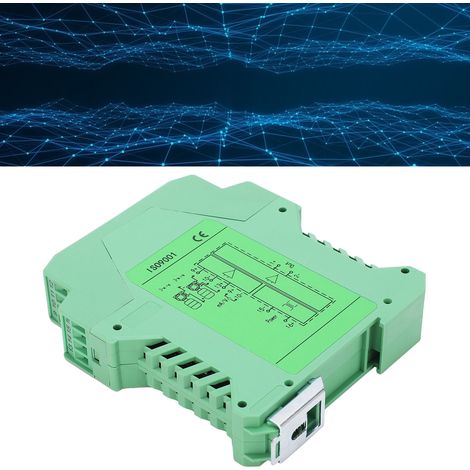 Transmetteur de Signal Isolé DC 1 Entrée 1 Sortie 0‑5V vers 4‑20mA Montage Rail